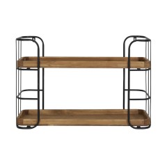 WALL SHELF WITH 2 WOOD LAYERS 70 - CABINETS, SHELVES